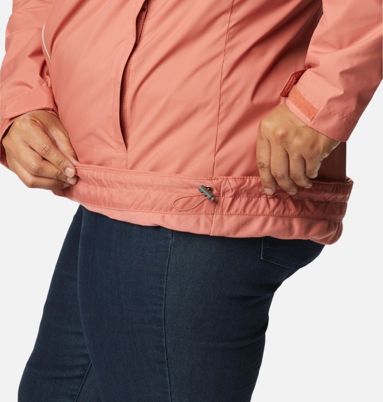 Women’s Switchback Lined Long Jacket - Plus Size, Color: Dark Coral, image 6