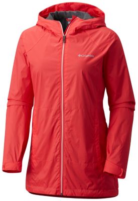 columbia long lined rain jacket