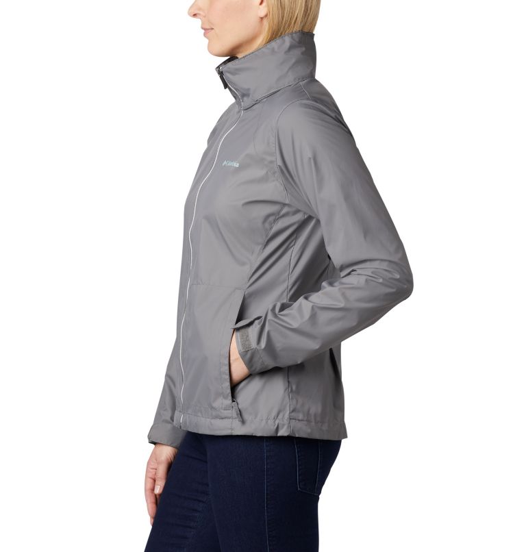 Women’s Switchback III Rain Jacket, Color: City Grey, image 3