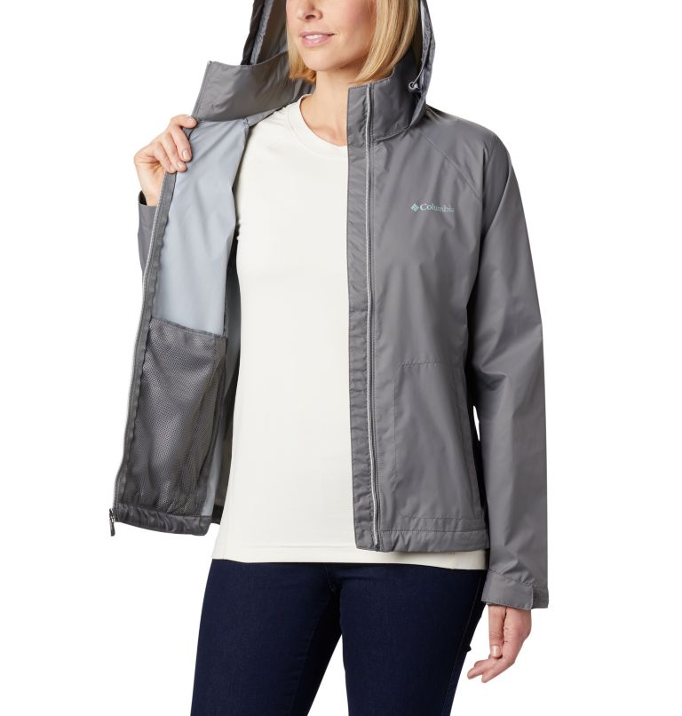 Women’s Switchback III Rain Jacket, Color: City Grey, image 5