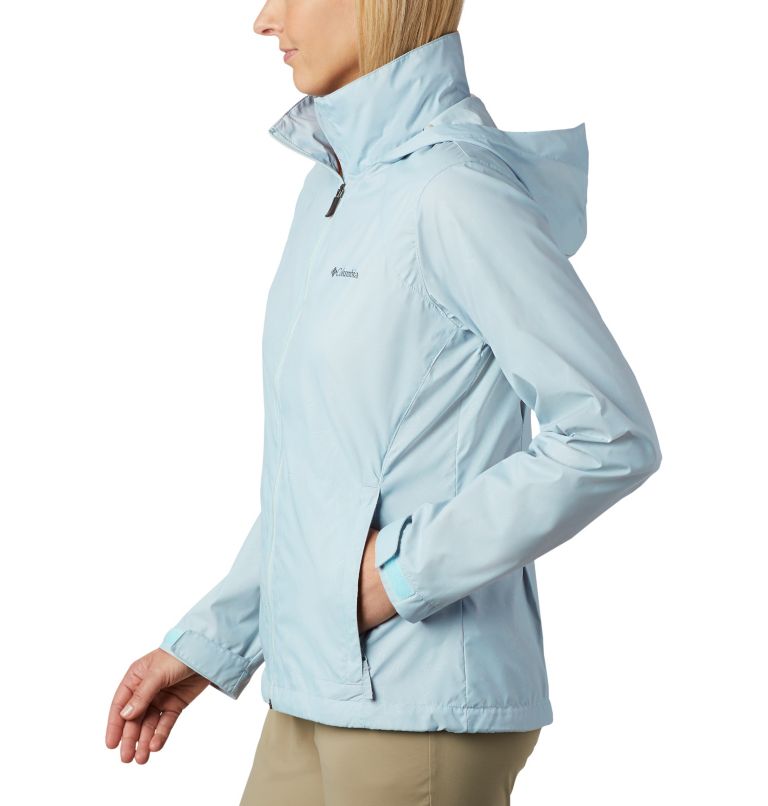 Women’s Switchback III Rain Jacket, Color: Spring Blue, image 3