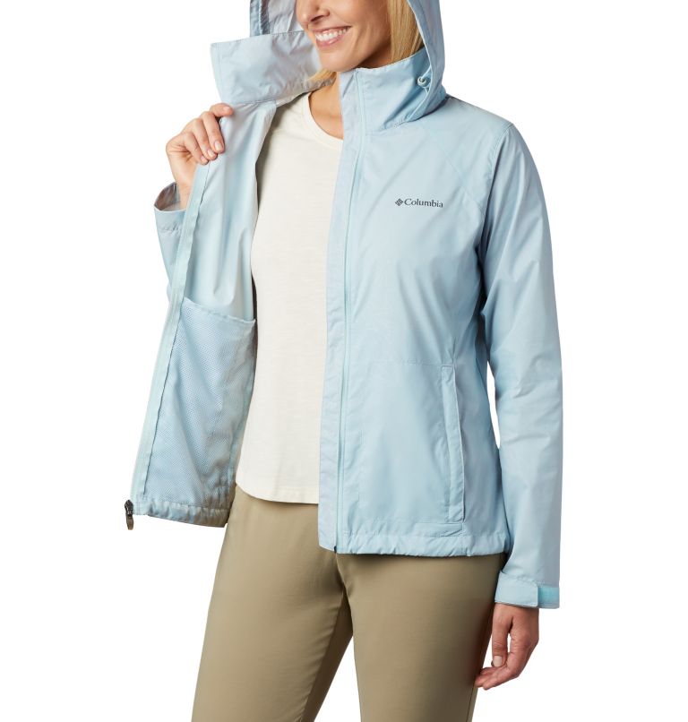 Women’s Switchback III Rain Jacket, Color: Spring Blue, image 6