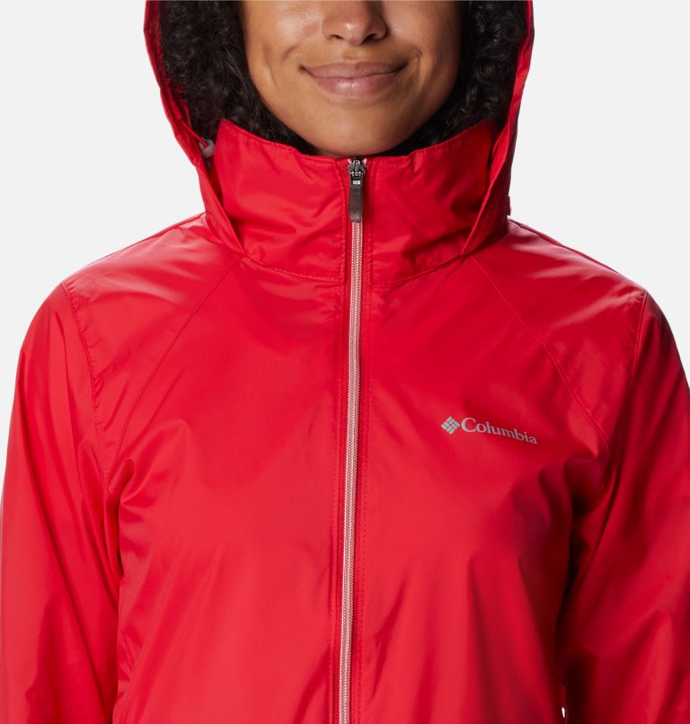 Women’s Switchback III Rain Jacket, Color: Red Lily, image 4