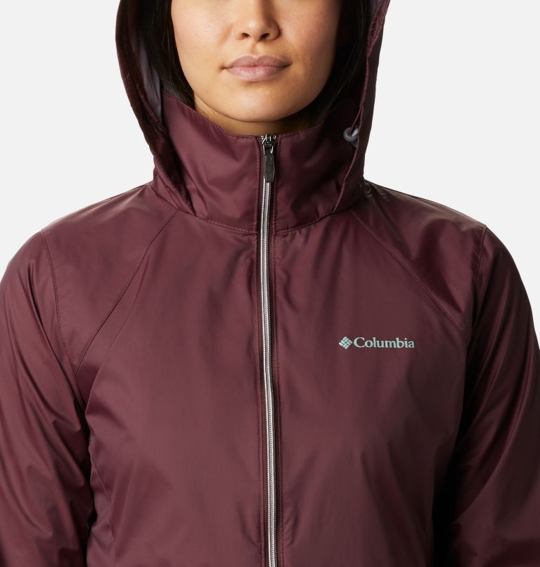 Thumbnail: Women’s Switchback III Rain Jacket, Color: Malbec, image 4