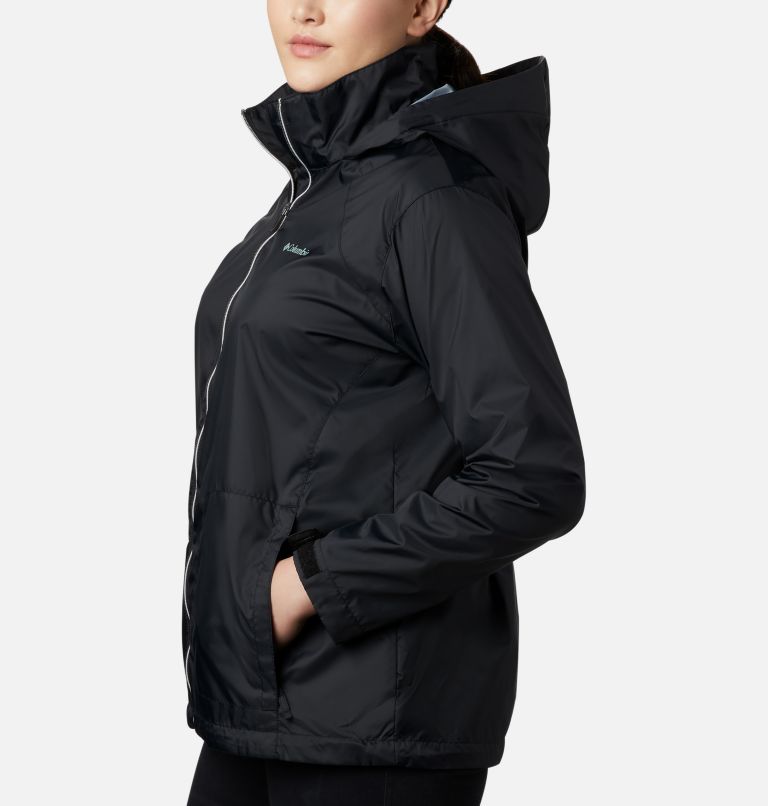 Thumbnail: Manteau de pluie Switchback III Femme - Grandes tailles, Color: Black, image 3