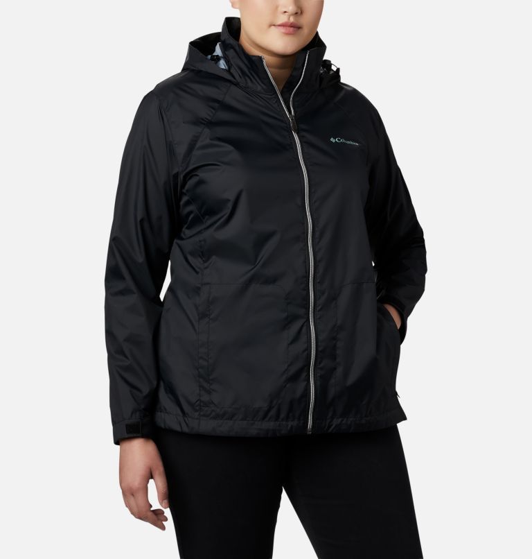 Women’s Switchback III Rain Jacket - Plus Size, Color: Black, image 1