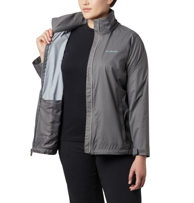 Women’s Switchback III Rain Jacket - Plus Size, Color: City Grey, image 4