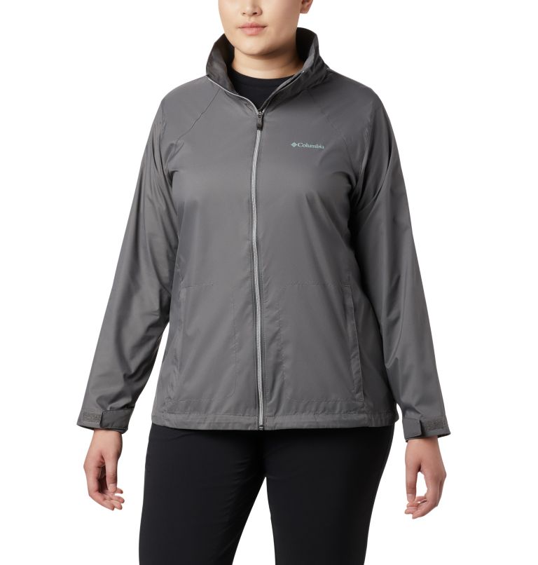 Women’s Switchback III Rain Jacket - Plus Size, Color: City Grey, image 1