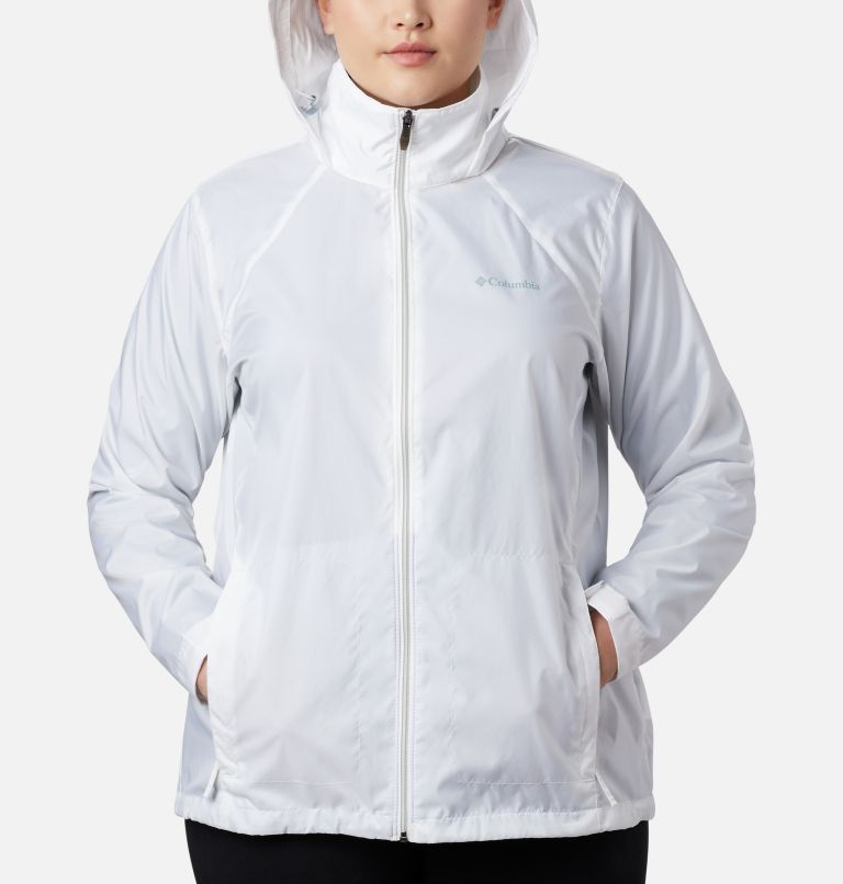 Women’s Switchback III Rain Jacket - Plus Size, Color: White, image 4
