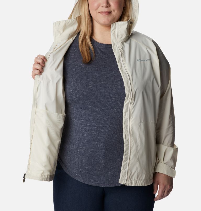 Women’s Switchback III Rain Jacket - Plus Size, Color: Chalk, image 5