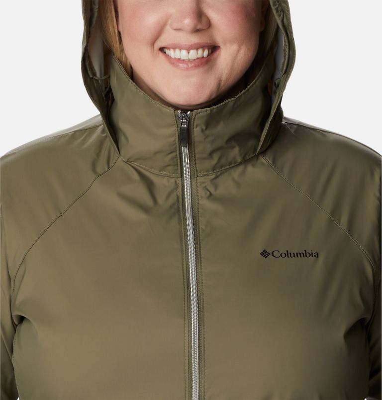 Thumbnail: Women’s Switchback III Rain Jacket - Plus Size, Color: Stone Green, image 4