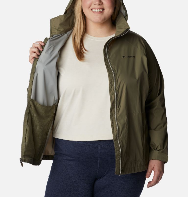 Thumbnail: Women’s Switchback III Jacket - Plus Size, Color: Stone Green, image 5