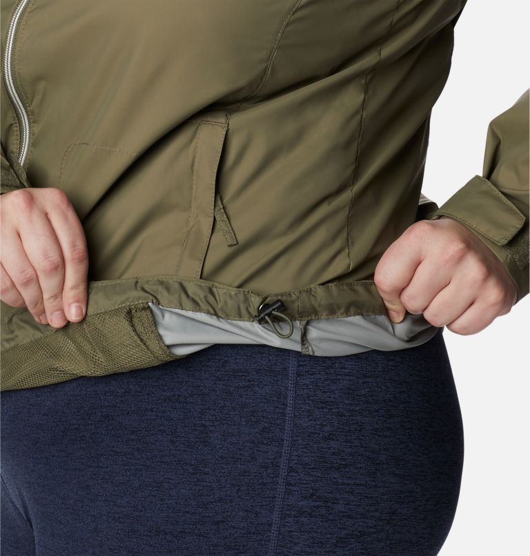 Thumbnail: Women’s Switchback III Rain Jacket - Plus Size, Color: Stone Green, image 7