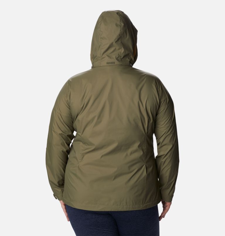 Thumbnail: Women’s Switchback III Rain Jacket - Plus Size, Color: Stone Green, image 2
