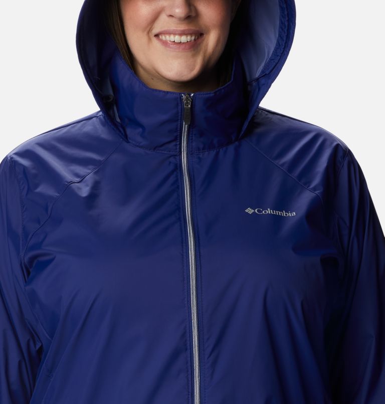 Thumbnail: Women’s Switchback III Rain Jacket - Plus Size, Color: Dark Sapphire, image 4
