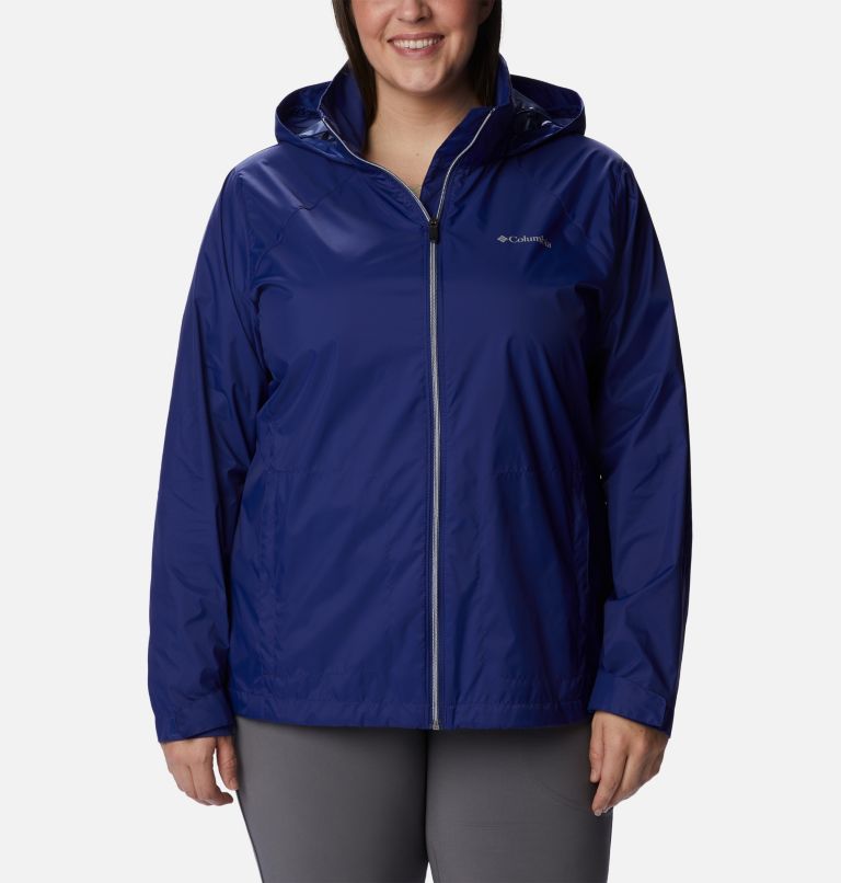 Thumbnail: Women’s Switchback III Rain Jacket - Plus Size, Color: Dark Sapphire, image 1