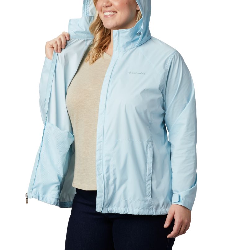 Women’s Switchback III Rain Jacket - Plus Size, Color: Spring Blue, image 4