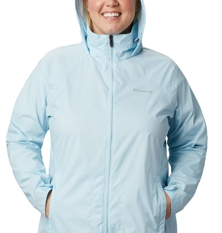 Thumbnail: Women’s Switchback III Rain Jacket - Plus Size, Color: Spring Blue, image 6