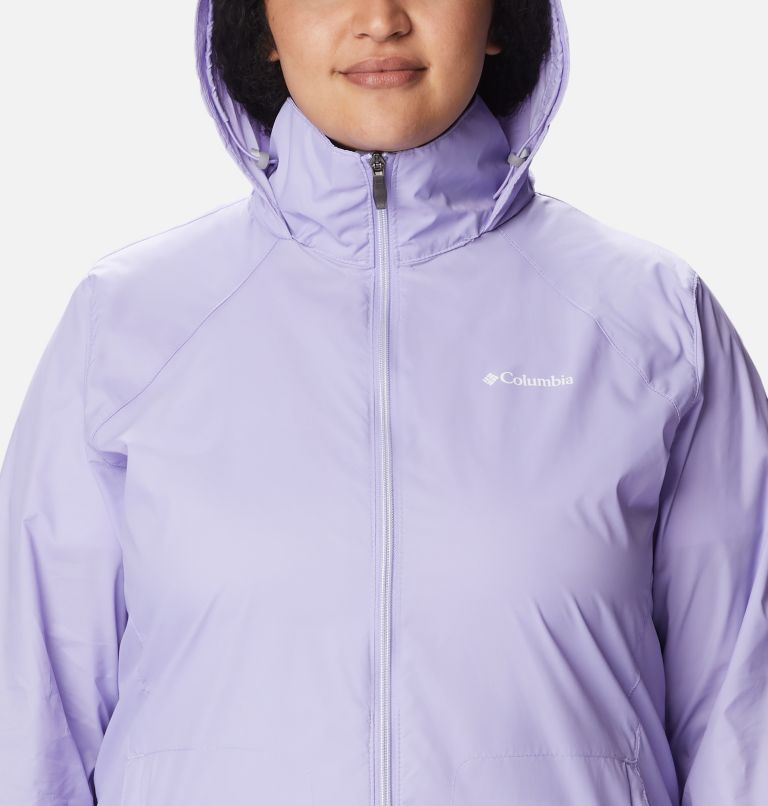 Thumbnail: Women’s Switchback III Rain Jacket - Plus Size, Color: Frosted Purple, image 4