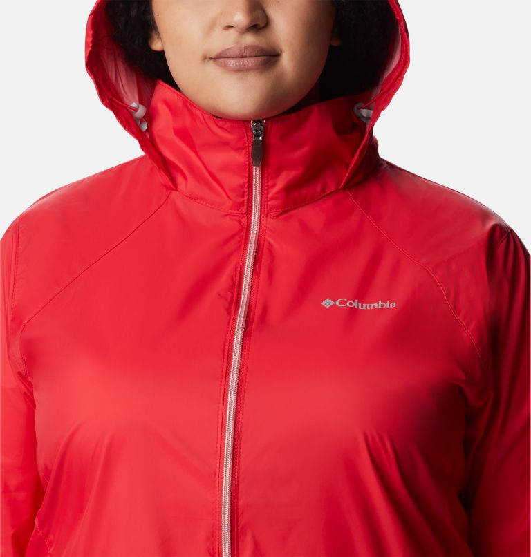 Thumbnail: Women’s Switchback III Rain Jacket - Plus Size, Color: Red Lily, image 4