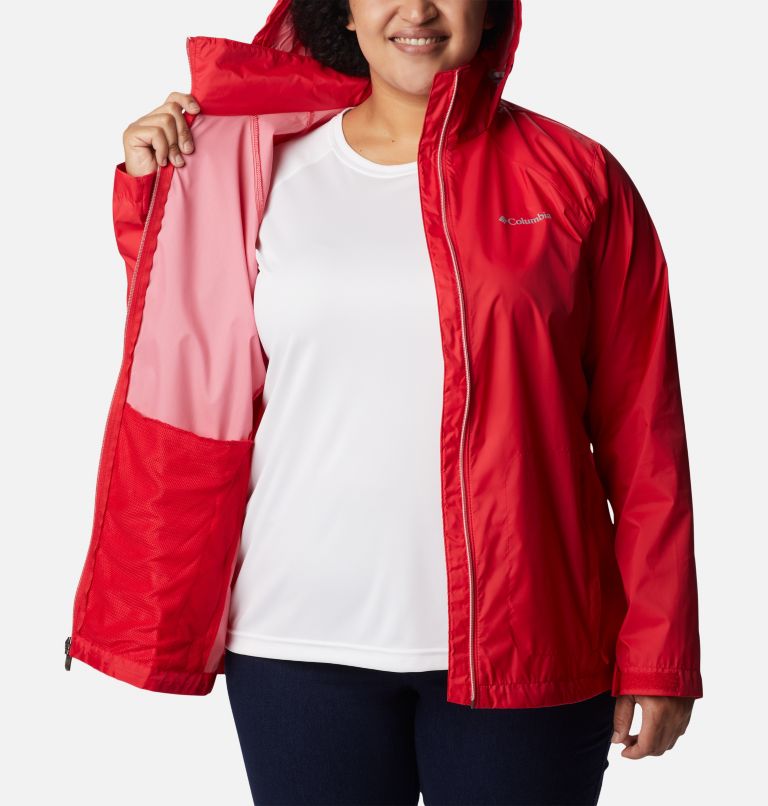 Women’s Switchback III Rain Jacket - Plus Size, Color: Red Lily, image 5