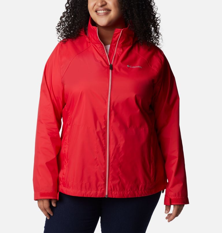 Thumbnail: Women’s Switchback III Rain Jacket - Plus Size, Color: Red Lily, image 1