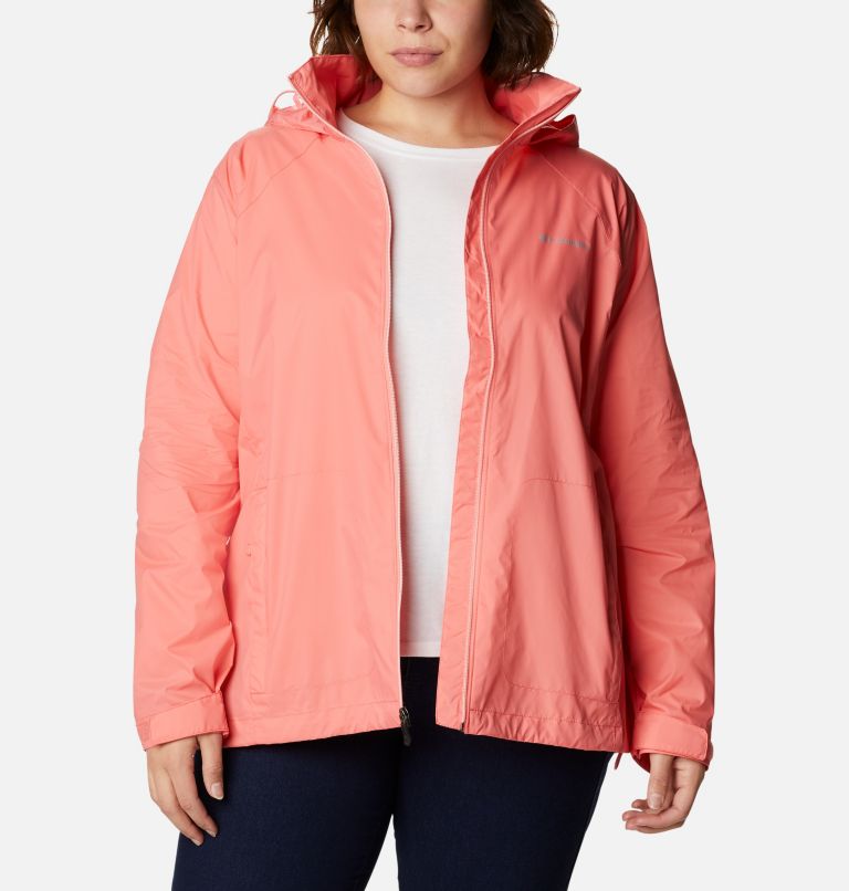 Women’s Switchback III Rain Jacket - Plus Size, Color: Salmon, image 8