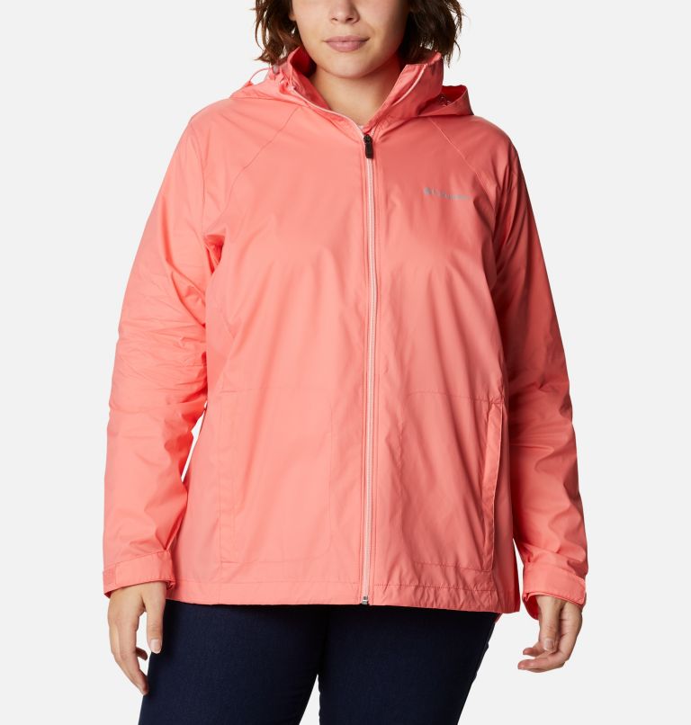Women’s Switchback III Rain Jacket - Plus Size, Color: Salmon, image 1