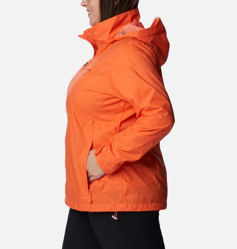 Women’s Switchback III Rain Jacket - Plus Size, Color: Sunset Orange, image 3