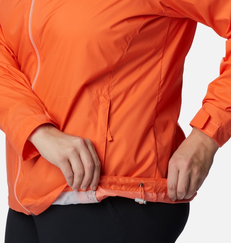 Women’s Switchback III Rain Jacket - Plus Size, Color: Sunset Orange, image 7
