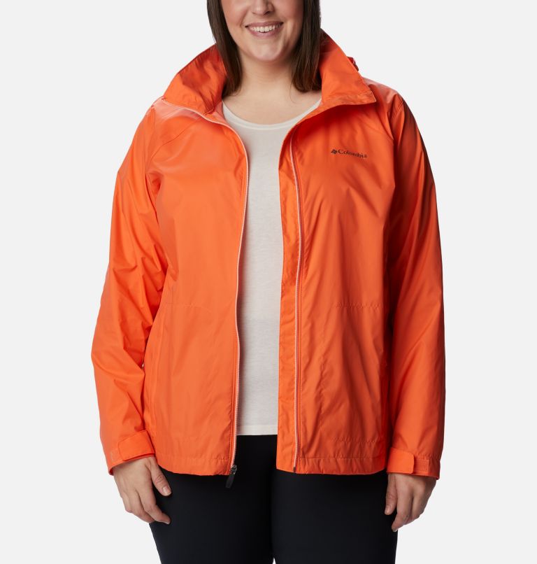 Thumbnail: Women’s Switchback III Rain Jacket - Plus Size, Color: Sunset Orange, image 9