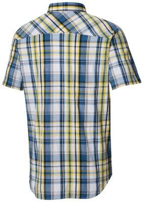 Men/'s Shirt Columbia SS Thompson Hill Yarn Dye Woven Button-Down NEW