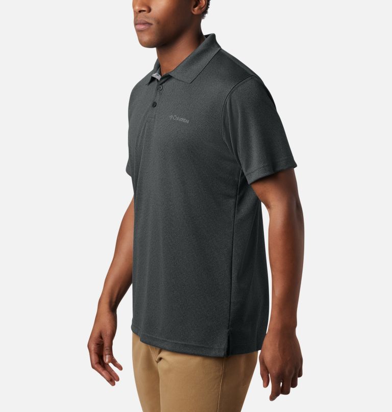 Thumbnail: Men's Utilizer Polo Shirt, Color: Shark Heather, image 5