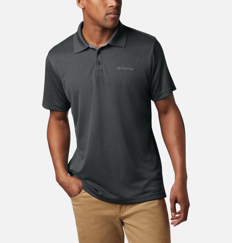 Thumbnail: Men's Utilizer Polo Shirt, Color: Shark Heather, image 1