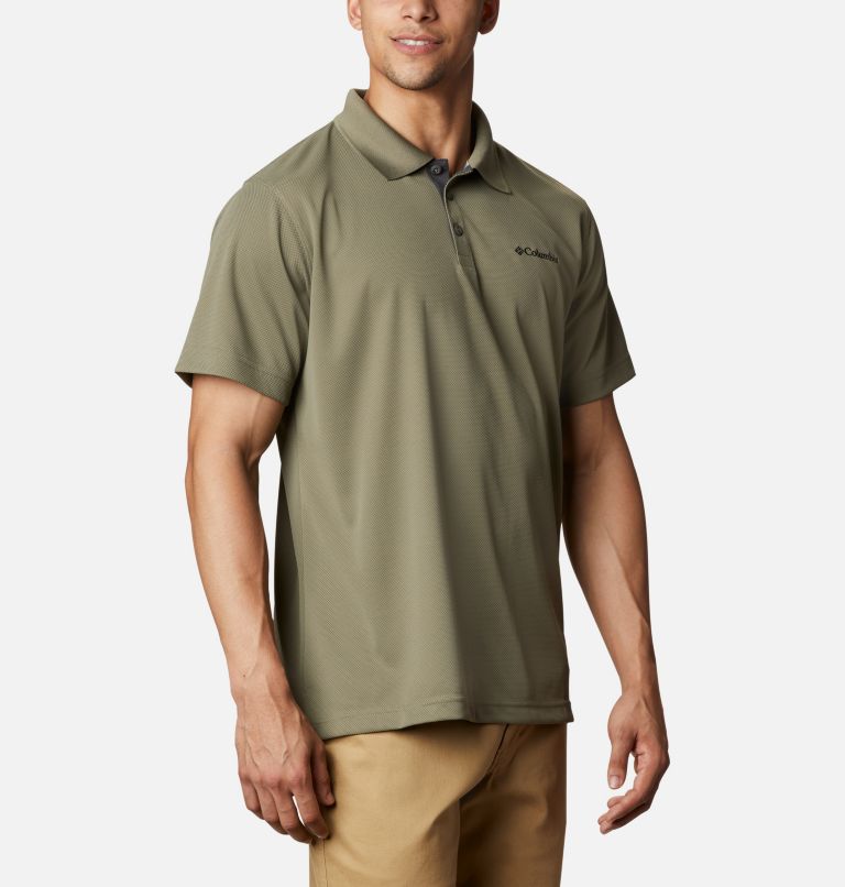 Thumbnail: Men's Utilizer Polo Shirt, Color: Stone Green, image 5