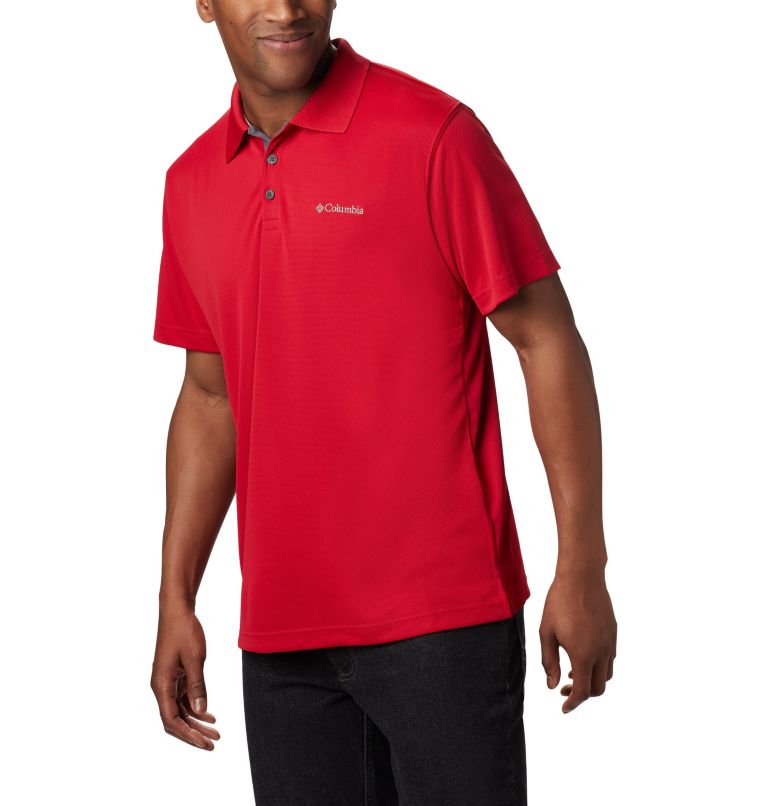 Thumbnail: Men's Utilizer Polo Shirt, Color: Mountain Red, image 5