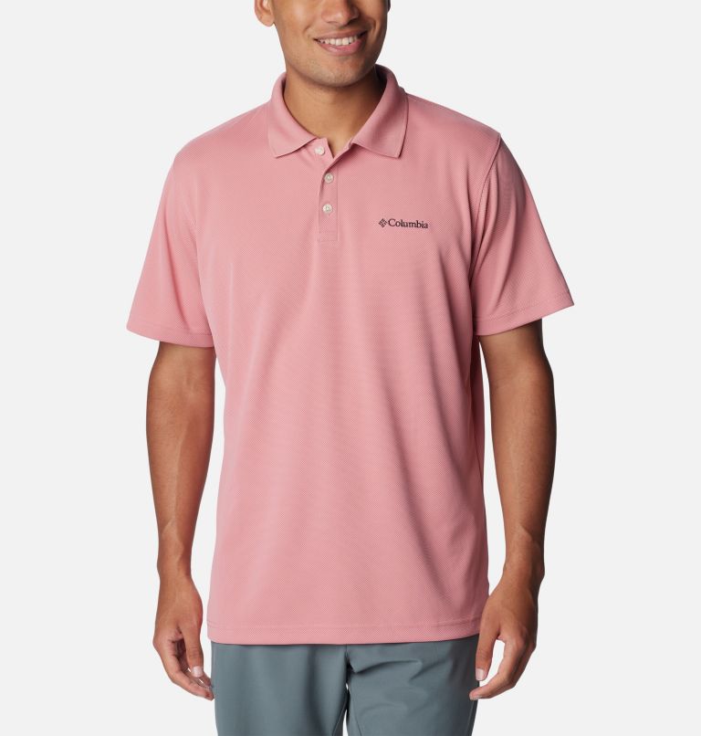 Men's pink outlet polo shirt