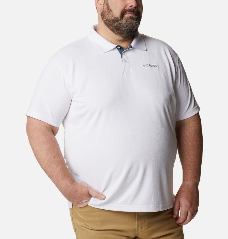 Thumbnail: Men’s Utilizer Polo Shirt - Big, Color: White, image 5