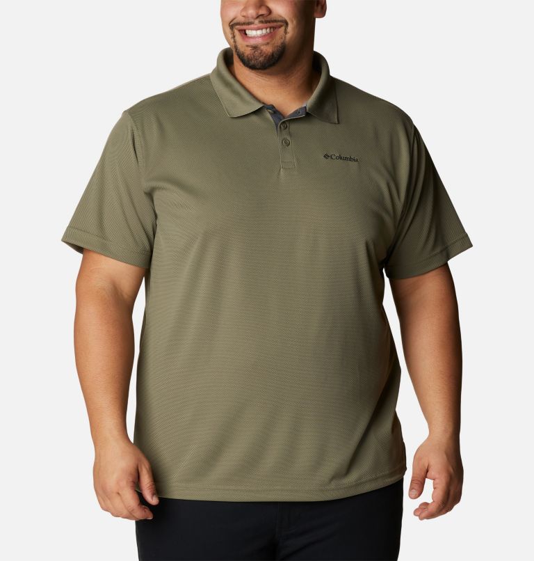 Thumbnail: Men’s Utilizer Polo Shirt - Big, Color: Stone Green, image 1