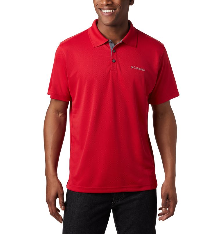 Thumbnail: Men’s Utilizer Polo Shirt - Tall, Color: Mountain Red, image 1