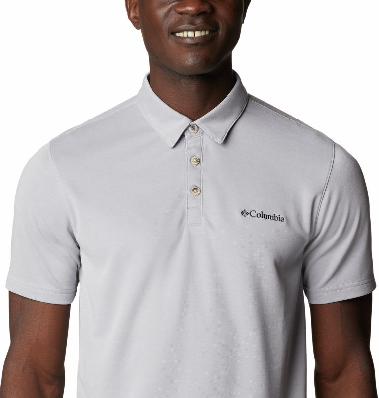 Men's Nelson Point Polo, Color: Columbia Grey, image 4