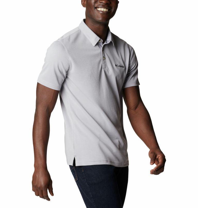 Thumbnail: Men's Nelson Point Polo, Color: Columbia Grey, image 5