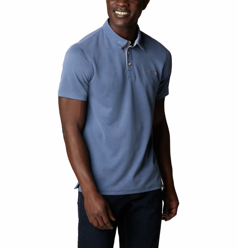 Men's Nelson Point Polo, Color: Dark Mountain, image 5