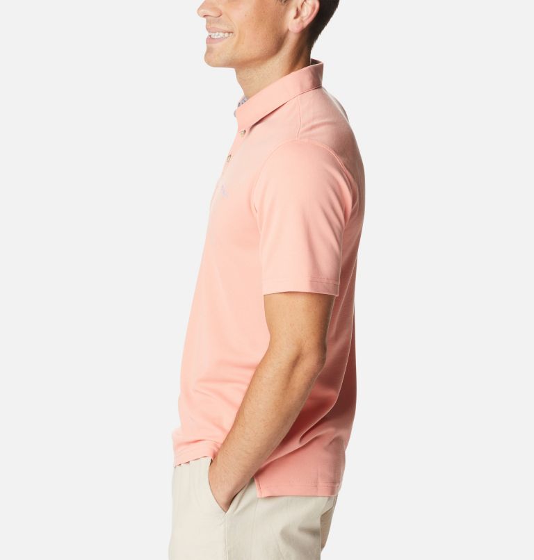 Thumbnail: Men's Nelson Point Polo, Color: Coral Reef, image 3