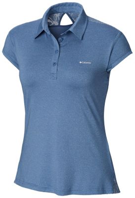 Polo Peak to Point&trade; Novelty Femme Peak to Point&trade; Novelty Polo | 466 | XS, Blue Dusk, front
