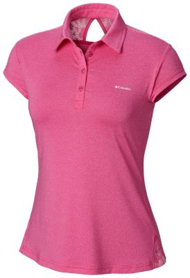 Polo Peak to Point&trade; Novelty Femme Peak to Point&trade; Novelty Polo | 466 | XS, Haute Pink, front