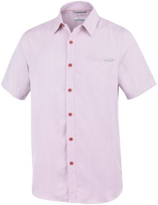 Nelson Point&trade; Short Sleeve Shi Nelson Point&trade; Short Sleeve Shi | 412 | L, Rose Dust, White Stripe, front