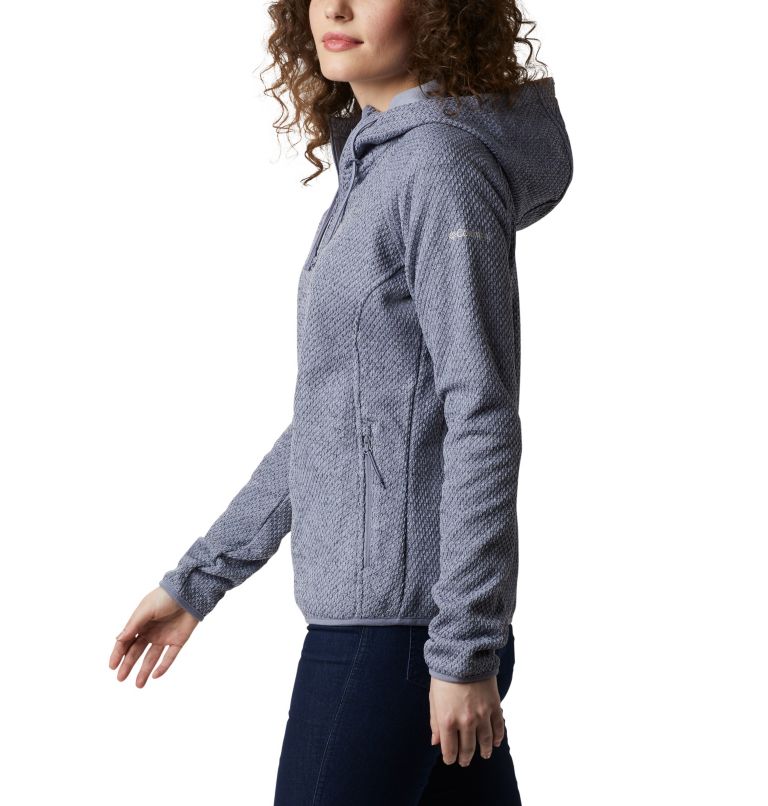 Women's Pacific Point Fleece Hoodie, Color: New Moon, Nocturnal, image 3