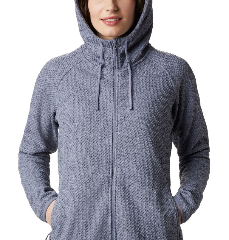 Women's Pacific Point Fleece Hoodie, Color: New Moon, Nocturnal, image 4