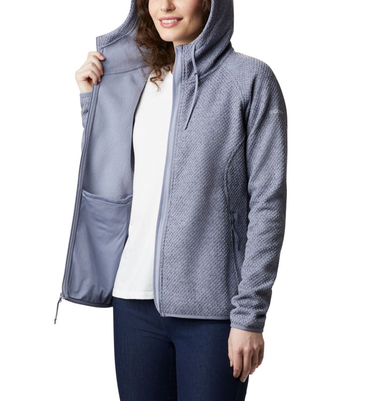 Women's Pacific Point Fleece Hoodie, Color: New Moon, Nocturnal, image 5